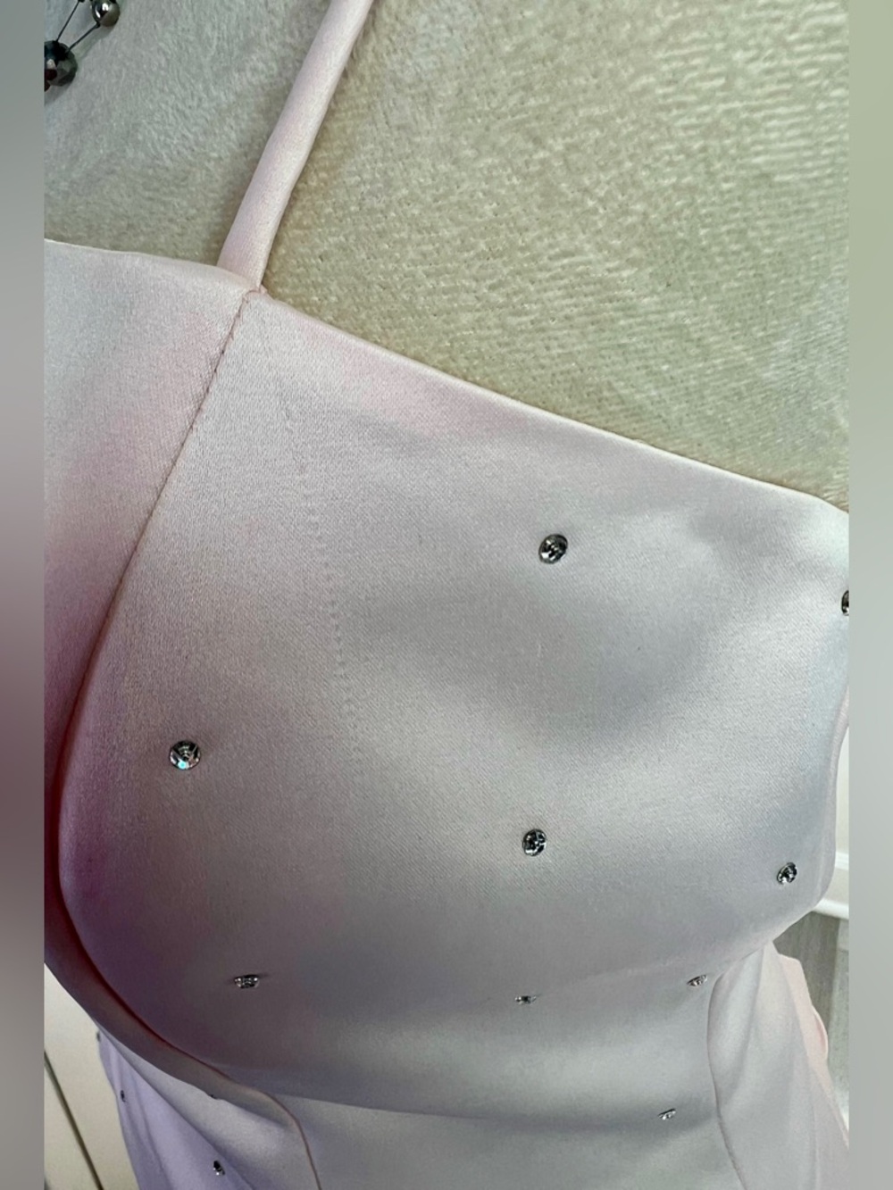 Y2K Pink 2 Piece Prom Dress- Size 6 - Picture 7 of 9